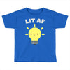 lit af kawaii light bulb Toddler T-shirt