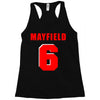 baker mayfield new jersey number Racerback Tank