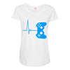 game heart beat Maternity Scoop Neck T-shirt