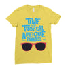 time to go tropical awesome paradise Ladies Fitted T-Shirt