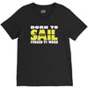 born to sail forced to work V-Neck Tee