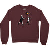 banksy kids play t.v. ball Crewneck Sweatshirt