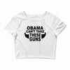 obama guns Crop Top