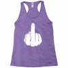 middle finger Racerback Tank