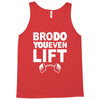 bro do you even lift baseball raglan Tank Top