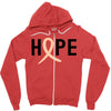 Hope Uterine Cancer Awareness Zipper Hoodie
