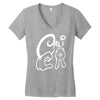 california love cali finger sign Women's V-Neck T-Shirt