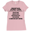 Smartass June Girl Ladies Fitted T-Shirt