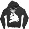 cartoon hands holding diamond Zipper Hoodie