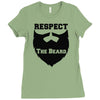 respect the beard Ladies Fitted T-Shirt