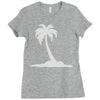 palm tree Ladies Fitted T-Shirt