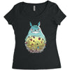 totoro forest Women's Triblend Scoop T-shirt