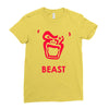 instinct attention gorilla beast Ladies Fitted T-Shirt