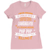 Super Cool Granddaughter Of A Freaking Awesome Pop Pop Ladies Fitted T-Shirt