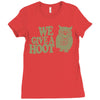 we give a hoot Ladies Fitted T-Shirt