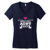 Worlds Best Aunt Ever Women's V-Neck T-Shirt