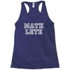 mathlete slogan Racerback Tank