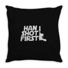 han shot first Throw Pillow