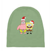 spongebob squarepants and patrick christmas Baby Beanies
