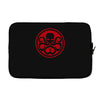 red skull logo avengers marvel comics gift Laptop sleeve