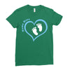 Baby Boy with Heart Any Name Customized Ladies Fitted T-Shirt