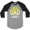 proud dad nurse 3/4 Sleeve Shirt