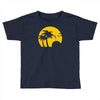 beach silhouette birds sand sunset Toddler T-shirt