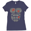 gunshot gorilla chest tee Ladies Fitted T-Shirt