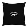 get to the point Throw Pillow