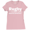 rugby a hooligans game Ladies Fitted T-Shirt
