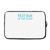 west ham in the blood retro style new Laptop sleeve