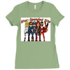 star spangled hammered Ladies Fitted T-Shirt