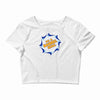 barrel roll Crop Top