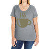 coffee (2) Ladies Curvy T-Shirt