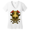 skull axe Women's V-Neck T-Shirt