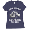 vater und sohn Ladies Fitted T-Shirt