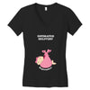 Estimated Delivery September Baby Girl Women's V-Neck T-Shirt