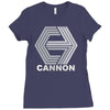 cannon films classic retro movie studio Ladies Fitted T-Shirt