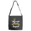 kings are born in august Adjustable Strap Totes