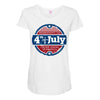 independence day Maternity Scoop Neck T-shirt