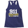 911 dispatcher heroes Racerback Tank