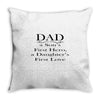 dad a sons first hero Throw Pillow