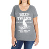 Best Friend Great Dane Ladies Curvy T-Shirt