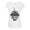 Kraken Loves Boat Maternity Scoop Neck T-shirt