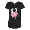 hell yeah piggy Maternity Scoop Neck T-shirt