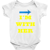 i am with her Baby Onesie