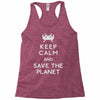 save the planet (2) Racerback Tank