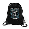 wasted my life Drawstring Bags