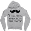 staching through the snow Zipper Hoodie