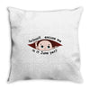 June Peeking Out Baby Boy Throw Pillow